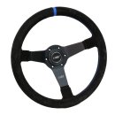 Luisi Mirage Corsa Sportlenkrad Wildleder schwarz / blau geschüsselt & TÜV Prüfbericht